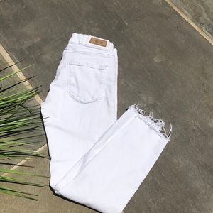 $FIRM!MANGO jeans, raw hem, distressed